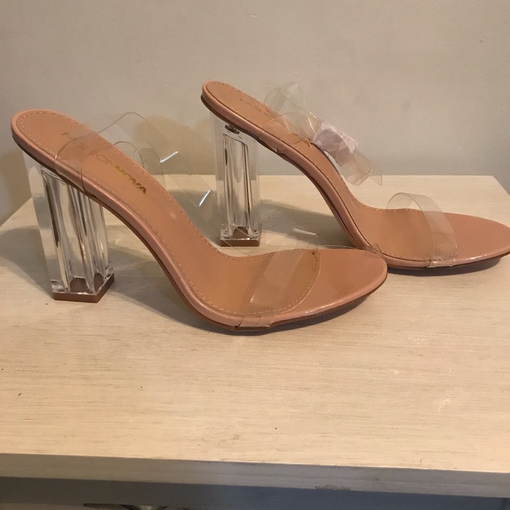Clear heels✨